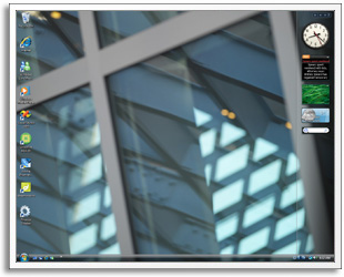 windows vxp sidebar vista gadget