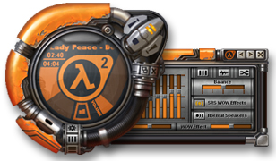 half life 2 skin for windows media player