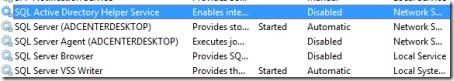 sql server 2008 express adcenter desktop services