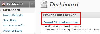 wordpress broken link checker