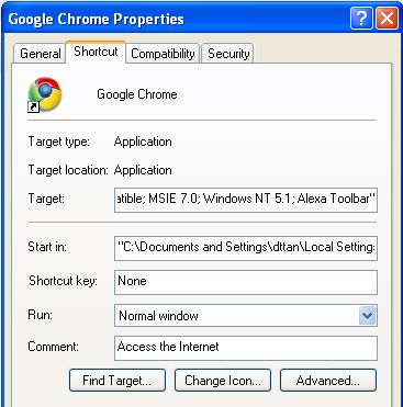 chrome alexa toolbar hack command line hack