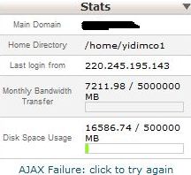 anhosting midphase cpanel web statistics error